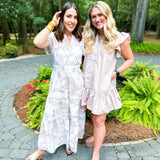 Coastal Serenity Midi Dress - Latte