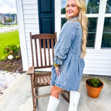 Here For You Denim Dress- Jean