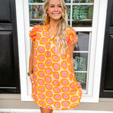 Scarlet Kiwi Kiss Orange Dress