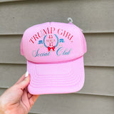 Trump Girl Social Club Trucker Hat- Pink