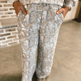 Simply | Sloan Lounge Pant - White Camo