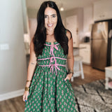 Autumn Sweetheart Dress Green