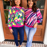Hallie Sahara Winds Sweater- Pink
