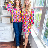 Charlee Dress - Multi Check Me Out