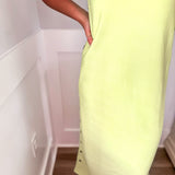 Such A Good Day Midi Dress - Lime