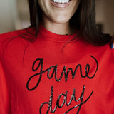 Sarah Game Day Sweatshirt - Red