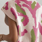 Color Block V-Neck Sweater Vest