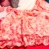 Call Of The Wild Satin Ruffle Blanket - Final Sale
