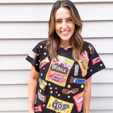 Queen of Sparkles Black Queen of Candy Tee