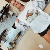 Vintage Duck Ash Gray Graphic Crewneck