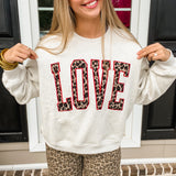 "LOVE" Contrast Oversized Sweatshirt