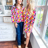Charlee Dress - Multi Check Me Out