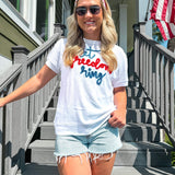 The Freedom Glitter Script Tee