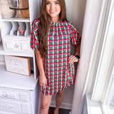 Libby Dress - Alpine Line - Green
