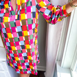 Charlee Dress - Multi Check Me Out