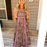 How Wild Are You Midi Dress - Pink