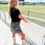Jess Skort- Leopard