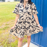 Colors In The Fall Dress - Taupe