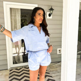 Cerulean Stripe Set - Blue