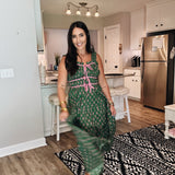 Autumn Sweetheart Dress Green