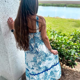 Seaside Serenity Midi Dress - Blue