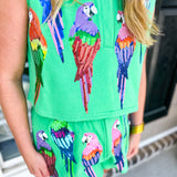 Queen Of Sparkles - Green Scattered Short - Final Sale
