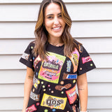 Queen of Sparkles Black Queen of Candy Tee