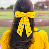 Yellow Savannah Bananas Bow Barrette