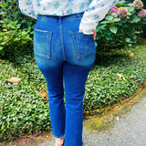 Melissa Ankle Flare Jean - Dark