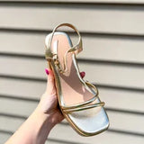 Avianna Platform Sandal- Gold