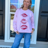 Lips Sweatshirt - Pink - Final Sale