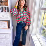 Lexi Top - Alpine Line - Green