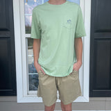 ST Skipjack Crossed Short Sleeve T-Shirt- Smoke Green
