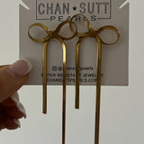 Large Bow Earrings - Gold