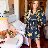 Here I Come Mini Dress- Black
