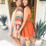 BuddyLove Heidi Mini Dress - Burnt Orange