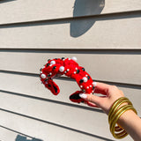 Charleigh Red & Black Headband