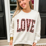 "LOVE" Contrast Oversized Sweatshirt