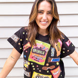 Queen of Sparkles Black Queen of Candy Tee