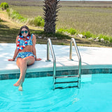 Ruffled Two Piece Bikini & Wrap Skirt