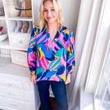 Charlee Top Bombshells Blooms - Purple