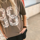 Birdie | Camo 98 Graphic Tee - Espresso