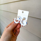 Patriotic Color Enamel Hoop - Final Sale