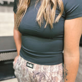 Simply | Double Layer Top - Black