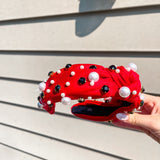 Charleigh Red & Black Headband