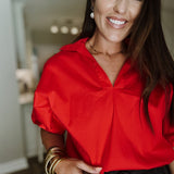 Sloan Top - Red