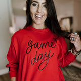 Sarah Game Day Sweatshirt - Red