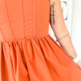BuddyLove Heidi Mini Dress - Burnt Orange