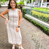 Taking It Easy Dress - Oatmeal
