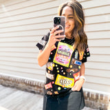 Queen of Sparkles Black Queen of Candy Tee